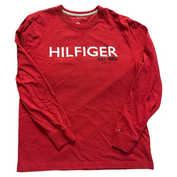 Tommy Hilfiger Other - Tommy Hilfiger red long sleeve e men’s red Large shirt